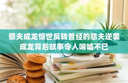 戆夫成龙惊世反转曾经的戆夫逆袭成龙背后故事令人唏嘘不已