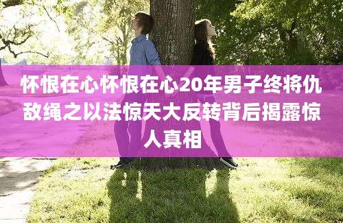 怀恨在心怀恨在心20年男子终将仇敌绳之以法惊天大反转背后揭露惊人真相