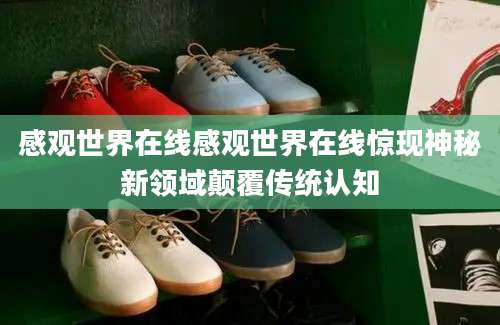 感观世界在线感观世界在线惊现神秘新领域颠覆传统认知