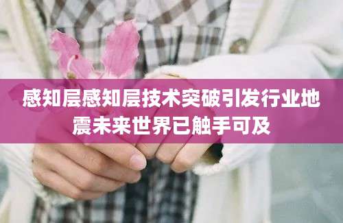 感知层感知层技术突破引发行业地震未来世界已触手可及