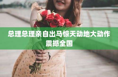 总理总理亲自出马惊天动地大动作震撼全国