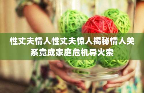 性丈夫情人性丈夫惊人揭秘情人关系竟成家庭危机导火索